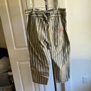 Women Pants & Jumpsuits Magnolia Pearl Railroad Striped Cotton Trousers